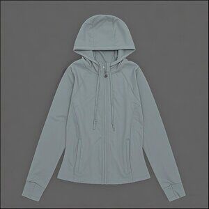 NWT Lululemon Womens Stand Collar Yoga Zipper Jacket Haze Blue